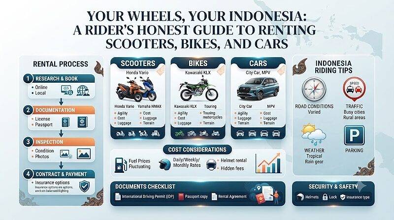 Your Wheels, Your Indonesia: A Rider's Honest Guide to Renting Scooters, Bikes, and Cars
